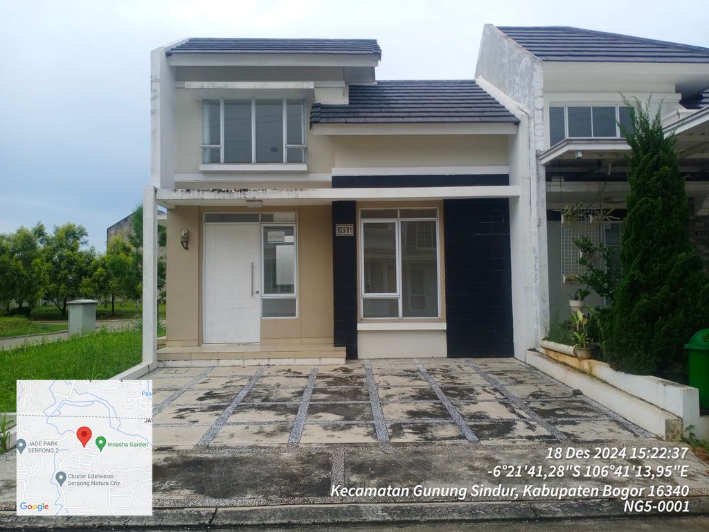 foto tampak rumah tipe NG5-0001 perumahan SERPONG NATURA CITY