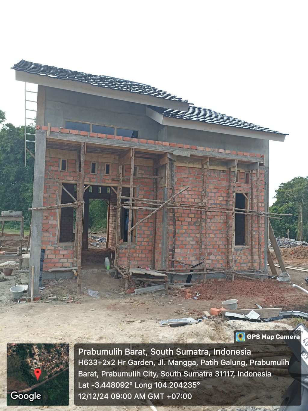 foto tampak rumah tipe 36 perumahan GRAND PRABU RESIDENCE