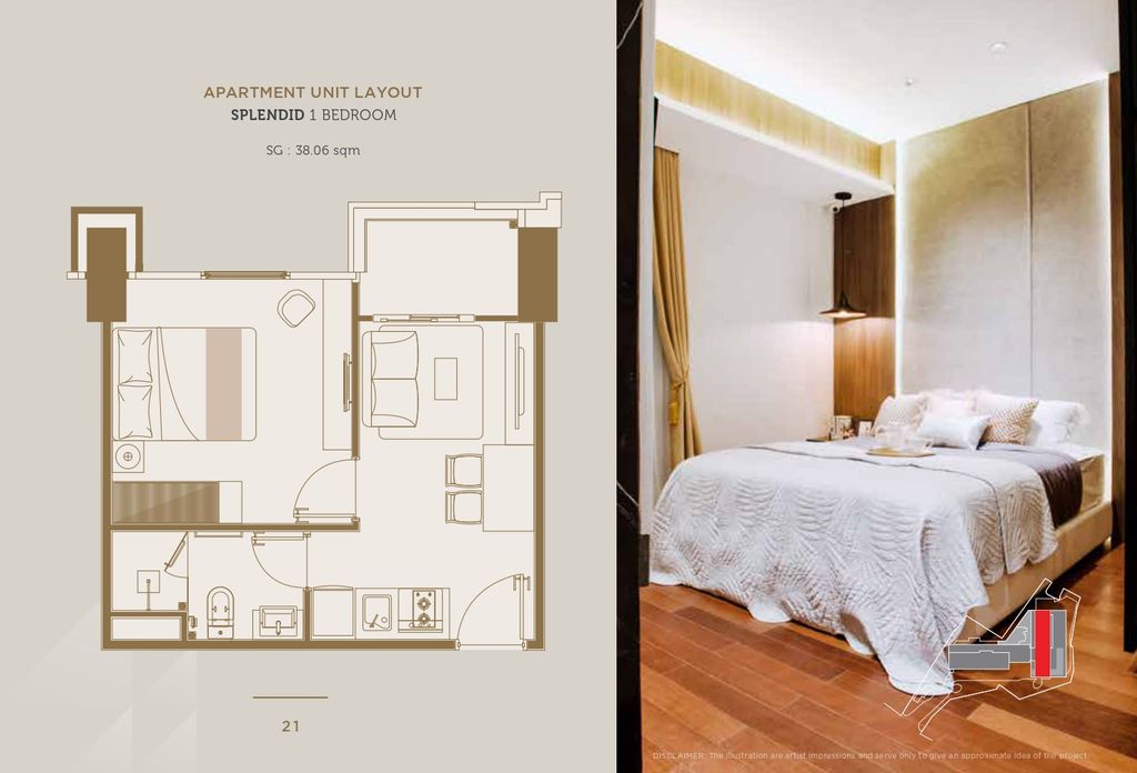 foto tampak rumah tipe 1 BEDROOM (1220) perumahan VASAKA SOLTERRA APARTEMEN