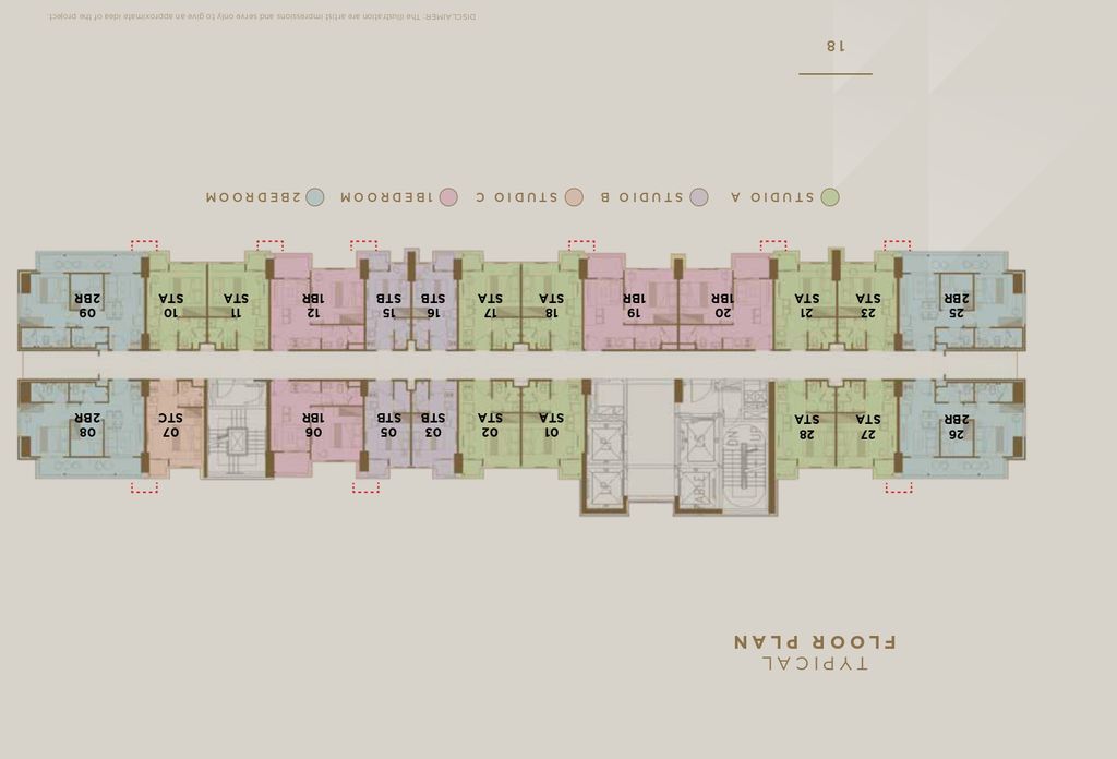 foto denah rumah tipe 2 BEDROOM perumahan VASAKA SOLTERRA APARTEMEN