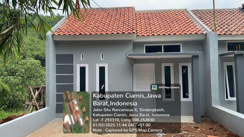 foto tampak rumah tipe 36/77 perumahan Rancamaya Estate