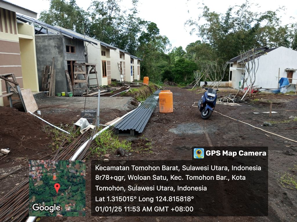 foto posisi tengah perumahan THE GREEN WOLOAN RESIDENCE