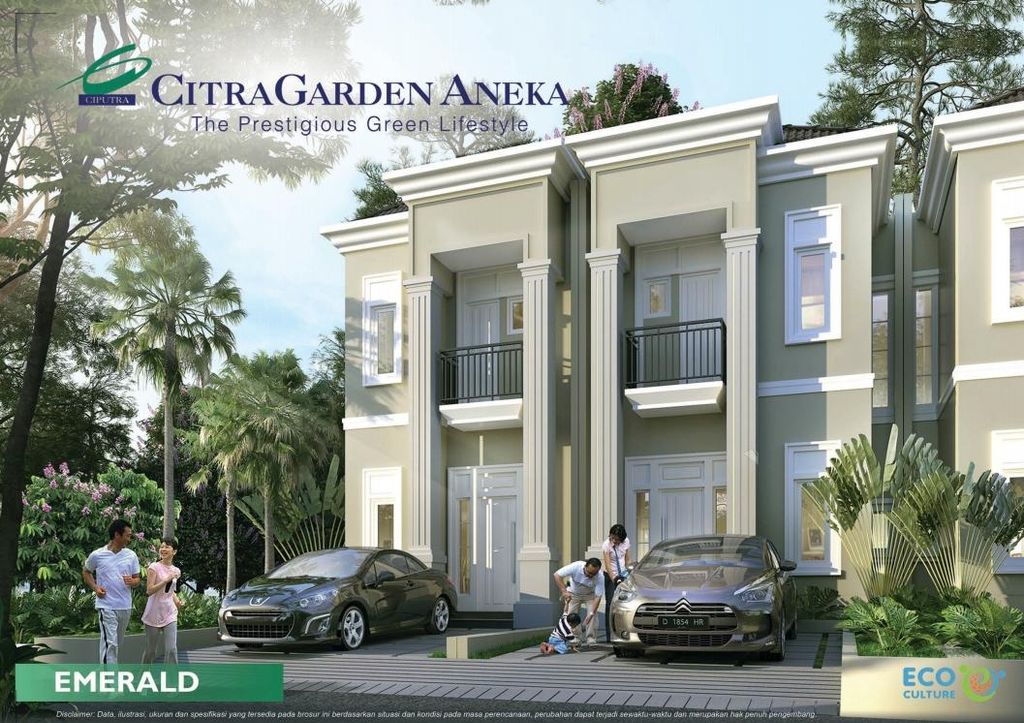 foto tampak rumah tipe EMERALD - BLOK C03 NO. 02 perumahan Citra Garden Aneka