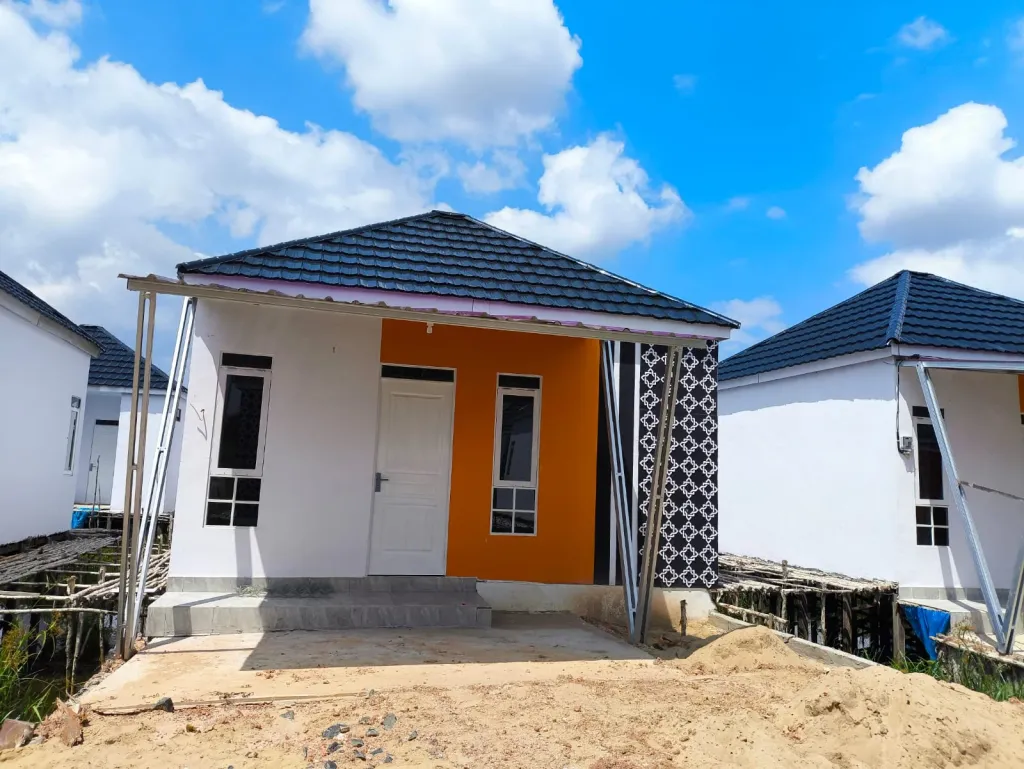 foto tampak rumah tipe Harmoni 2 perumahan Villa Sakura Mahatama
