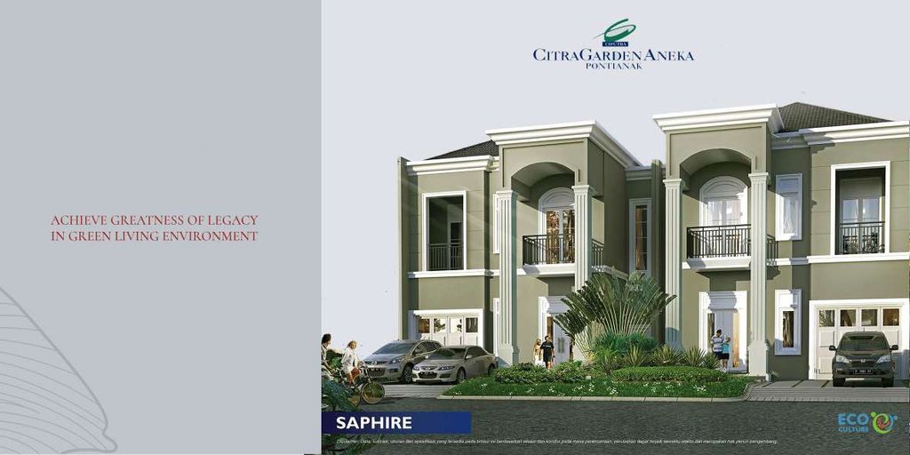 foto tampak rumah tipe SHAPIRE - BLOK A05 NO. 06 perumahan Citra Garden Aneka