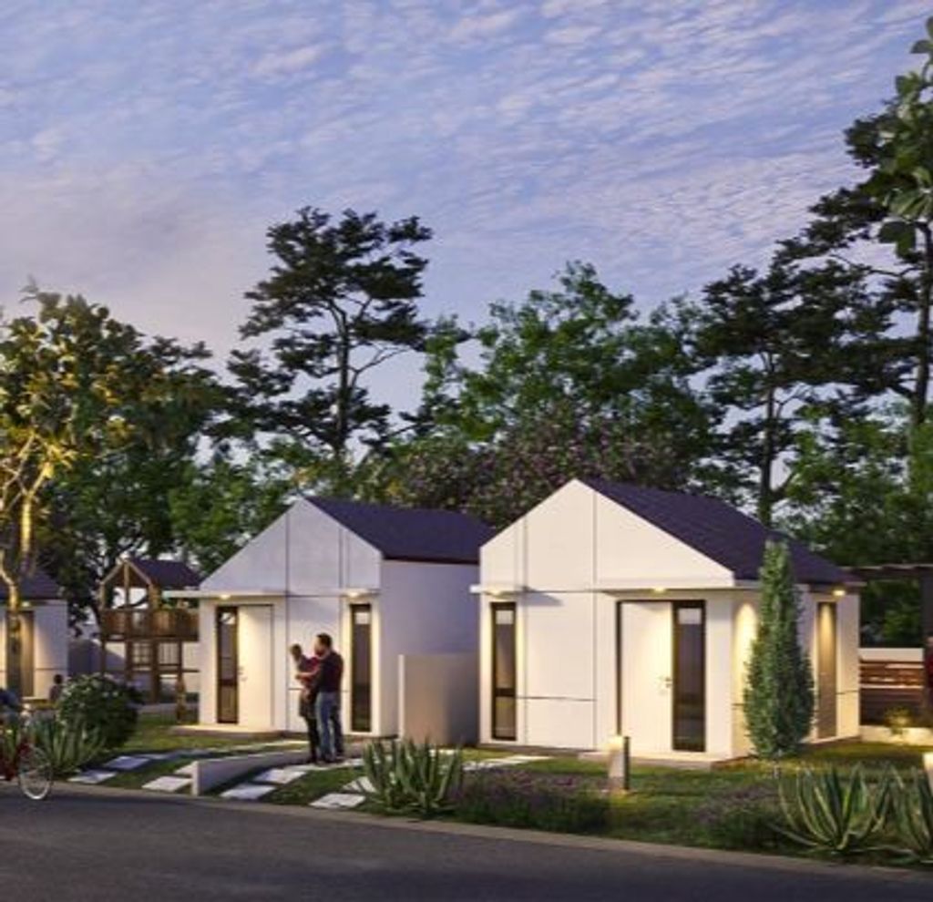 foto tampak rumah tipe GARDEN LODGE - BLOK G01 NO. 23 perumahan AEROWALK, CITRAGARDEN ANEKA