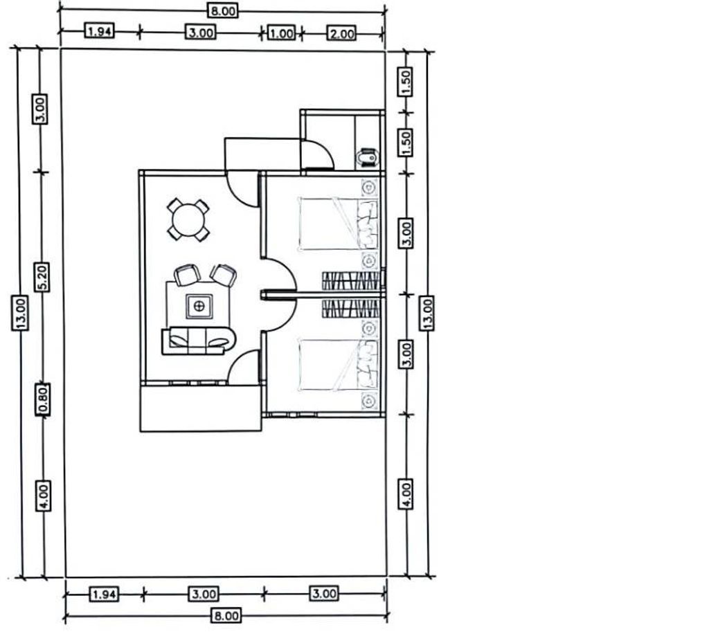 foto denah rumah tipe F. 07 36/100 M2 perumahan Perumahan Villa Zahra II