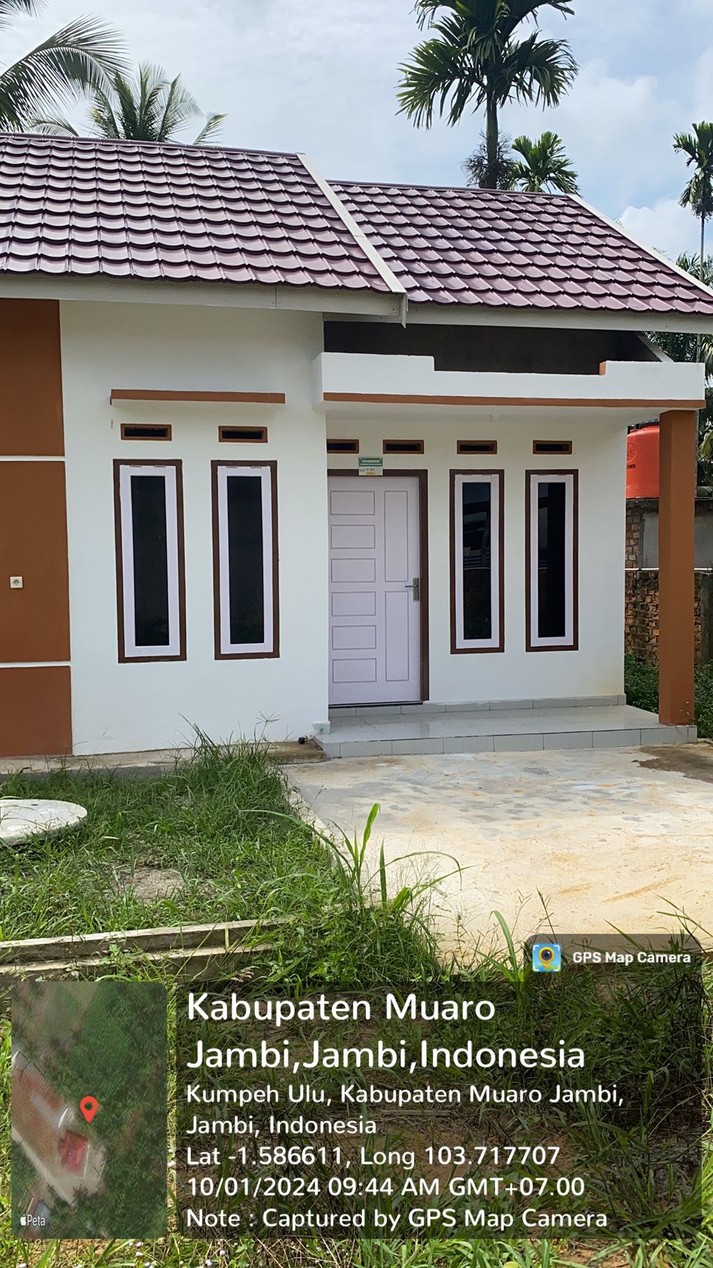 foto tampak rumah tipe F. 01 36/100 M2 perumahan Perumahan Villa Zahra II