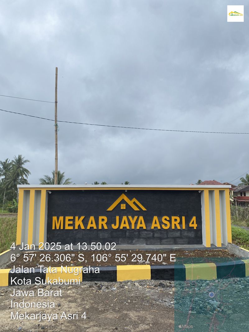 foto gerbang perumahan Mekarjaya Asri 4