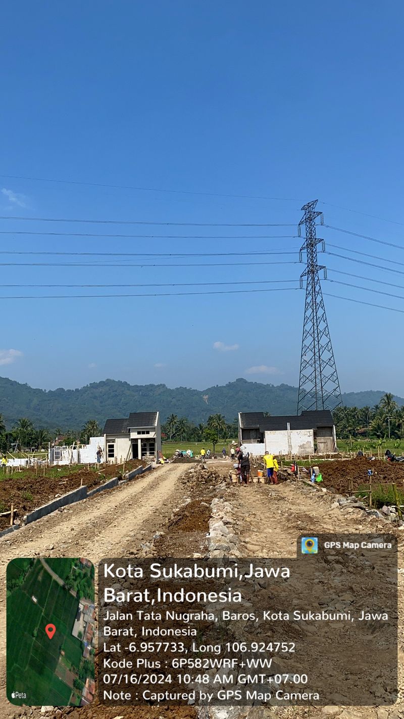foto posisi tengah perumahan Mekarjaya Asri 4