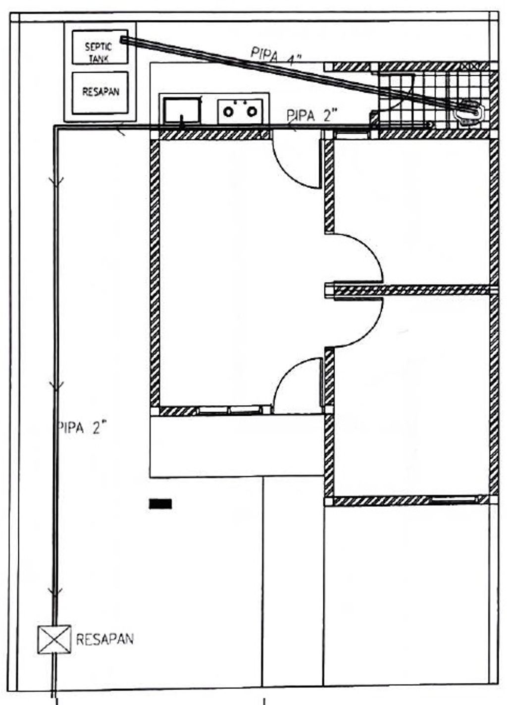 foto denah rumah tipe 36 perumahan MANADO SYAKI PERMAI