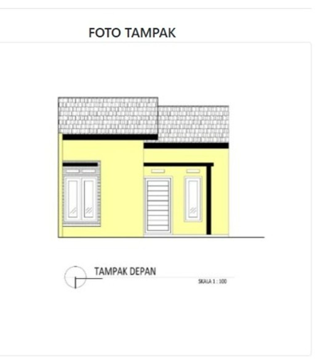 foto tampak rumah tipe 36 perumahan GRAND DALILAH II