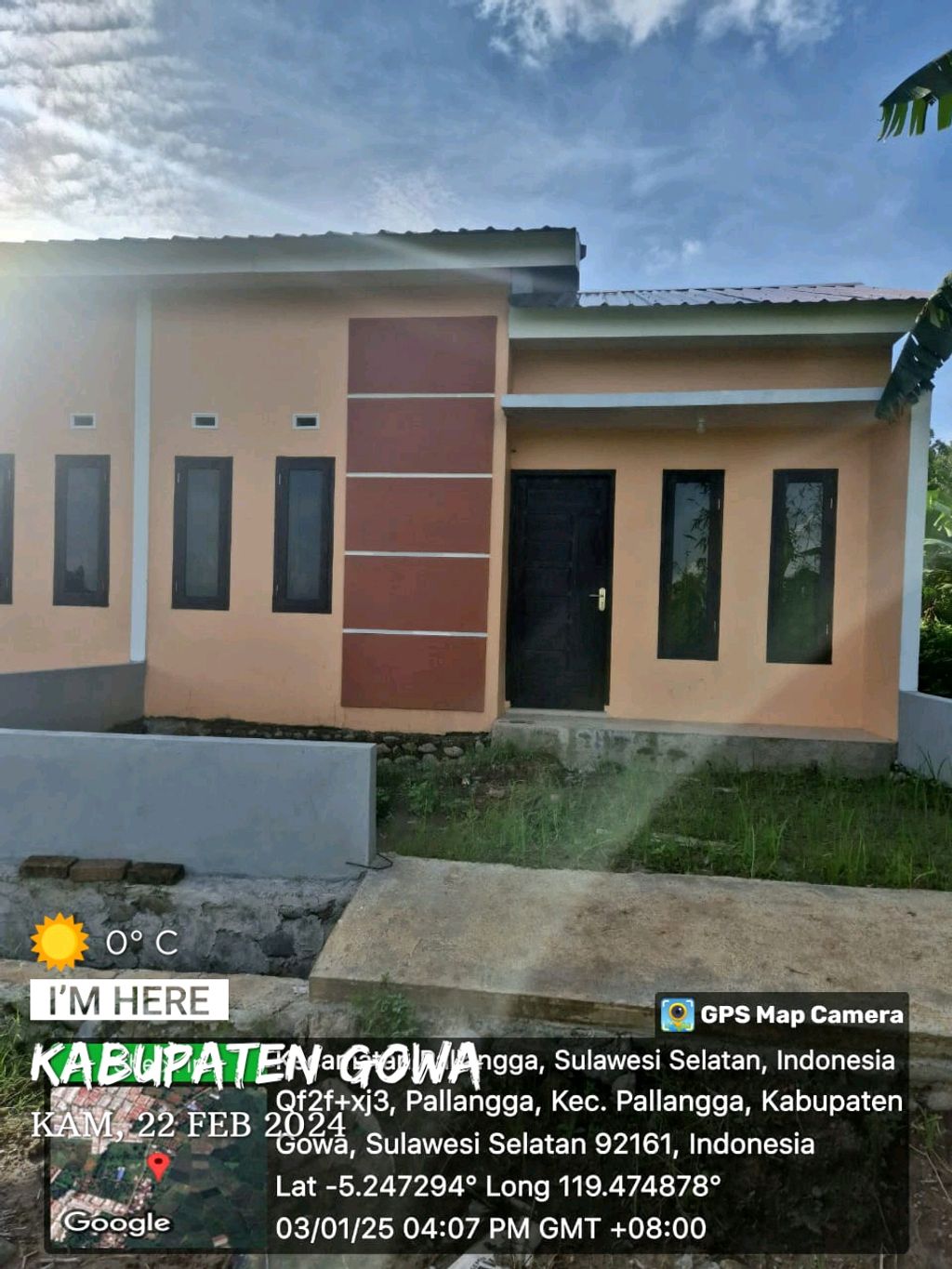 foto tampak rumah tipe 36 perumahan AGHNIA RESIDENCE BARUA