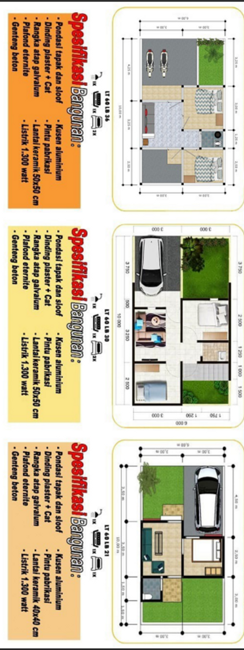 foto denah rumah tipe WISMA ABABIL 3 perumahan WISMA ABABIL 3
