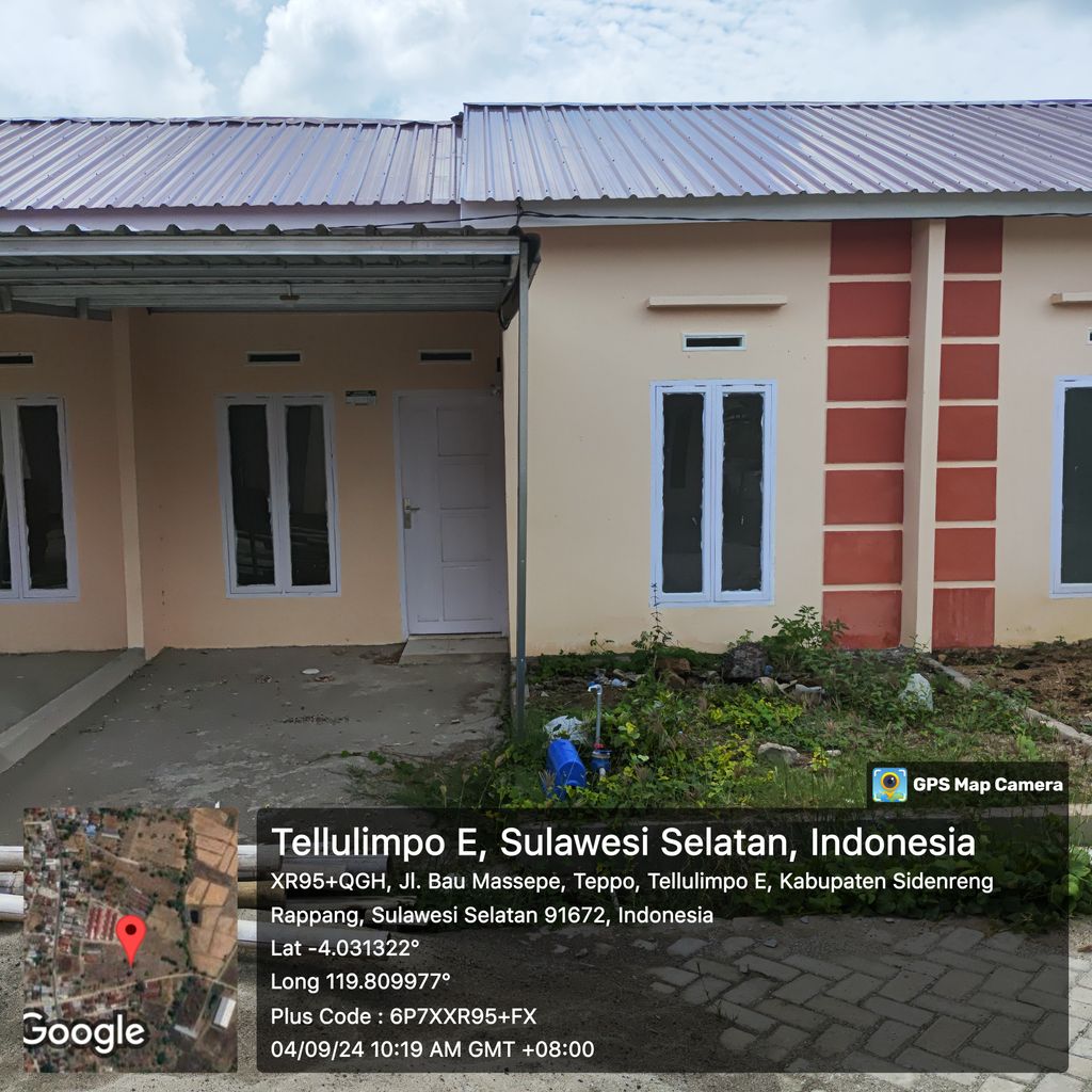 foto tampak rumah tipe 36 perumahan HASANAH RESIDENCE