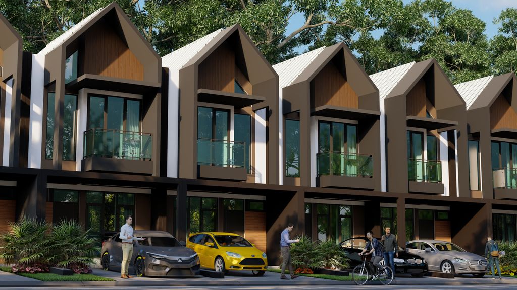 foto tampak rumah tipe 57/75 perumahan ROYAL SPRING 1 TAHAP 2