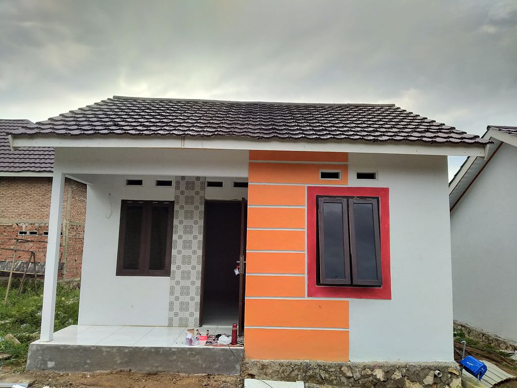 foto tampak rumah tipe 36 perumahan SRI RATU RESIDENCE