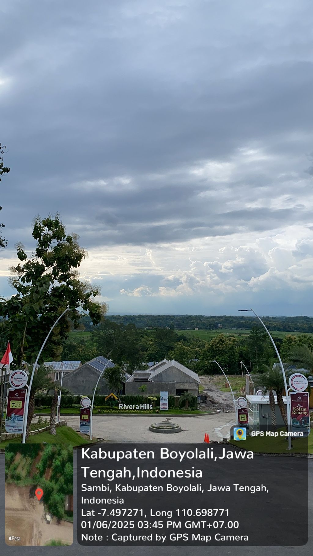 foto gerbang perumahan GRIYA RIVERA HILLS TAHAP 1