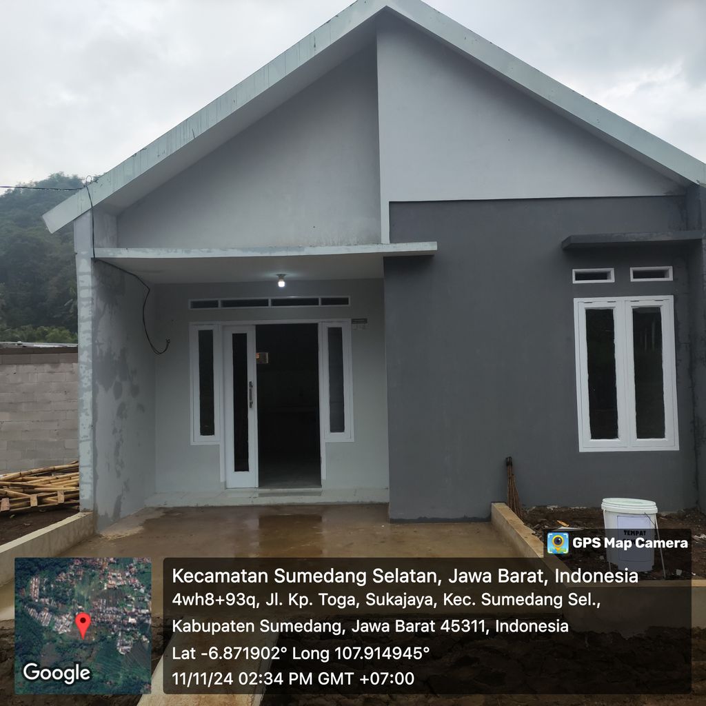 foto tampak rumah tipe 30/65 perumahan TOGA ASRI DUA
