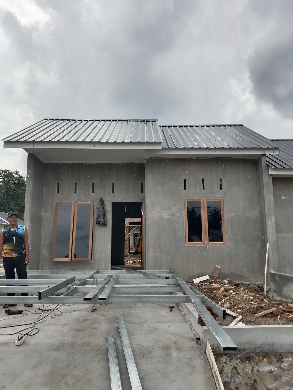 foto tampak rumah tipe 36 perumahan DIMENSI RESIDENCE NUSA INDAH