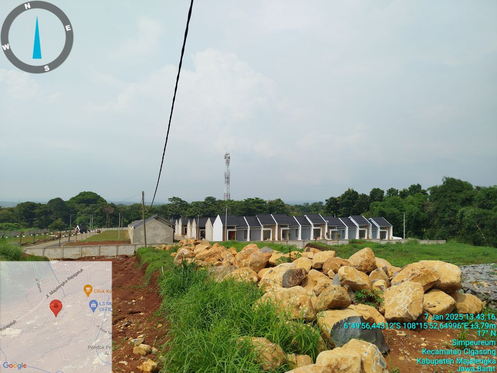 foto posisi tengah perumahan Pandawa Land