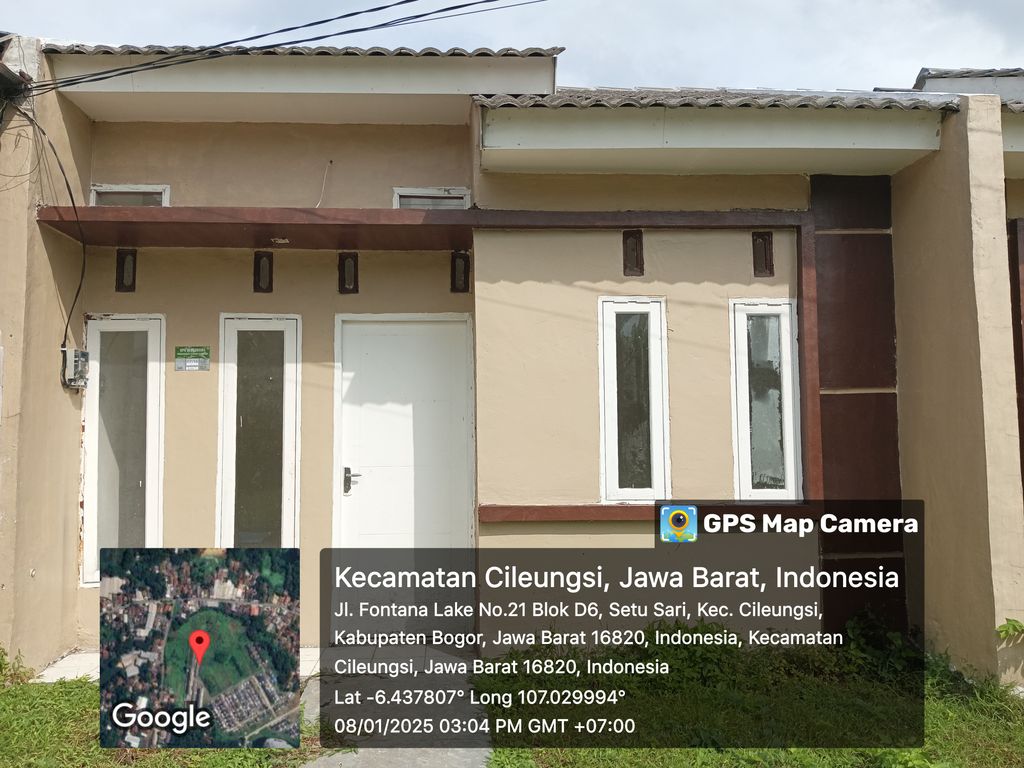 foto tampak rumah tipe SUBSIDI 30/60 (5X12) perumahan FONTANA LAKE