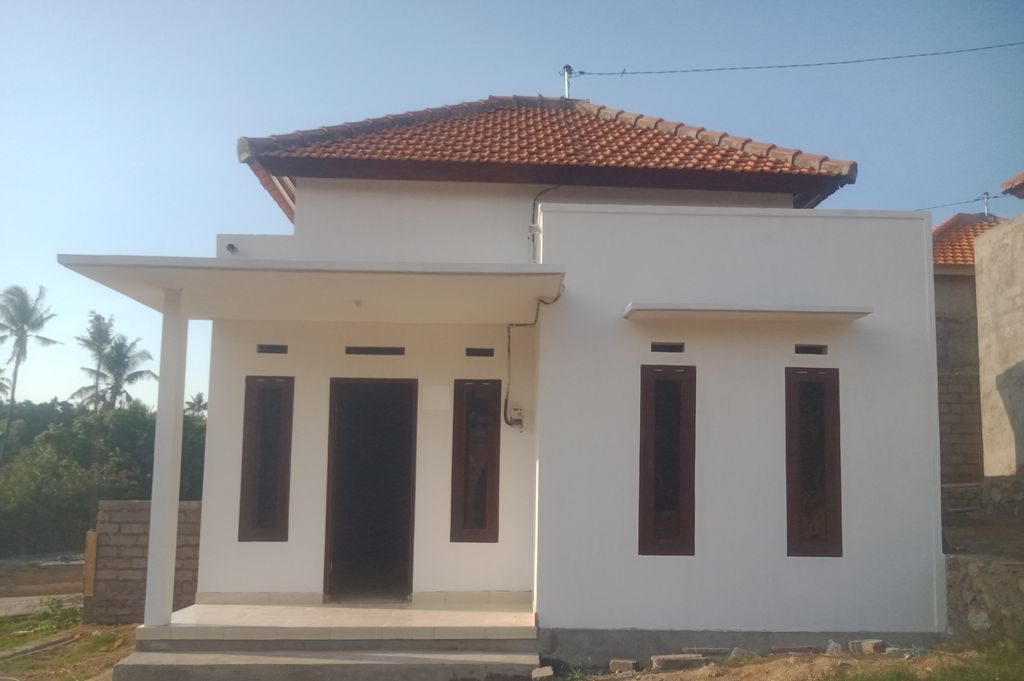 foto tampak rumah tipe 32/80M2 perumahan PERUMAHAN SANGSIT PERMAI TAHAP 2