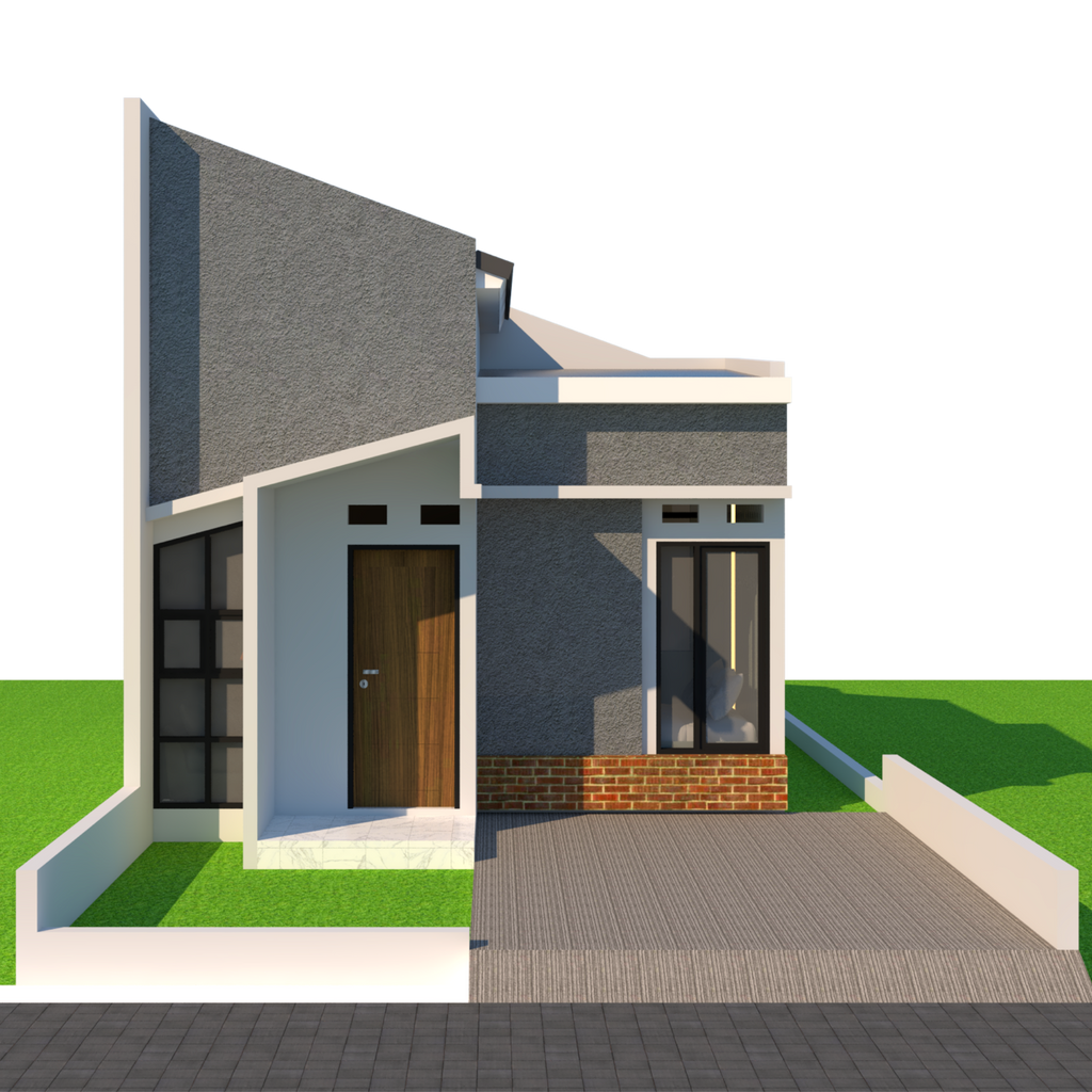 foto tampak rumah tipe 33/66 perumahan Asa Dreamland