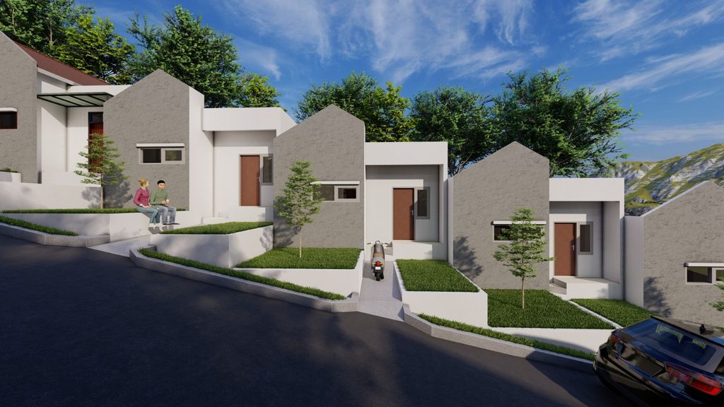 foto tampak rumah tipe Nature Subsidi perumahan PRIMA PARADISQUE RESIDENCE
