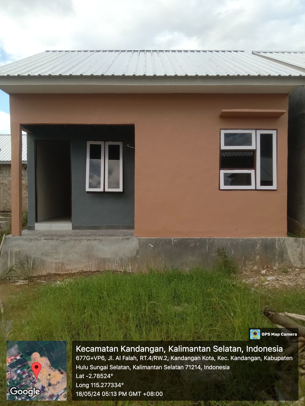 foto tampak rumah tipe 36 perumahan SANDAGA ALFALAH