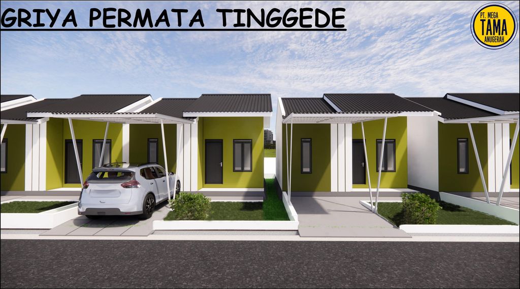 foto tampak rumah tipe 36 Plus perumahan Griya Permata Tinggede