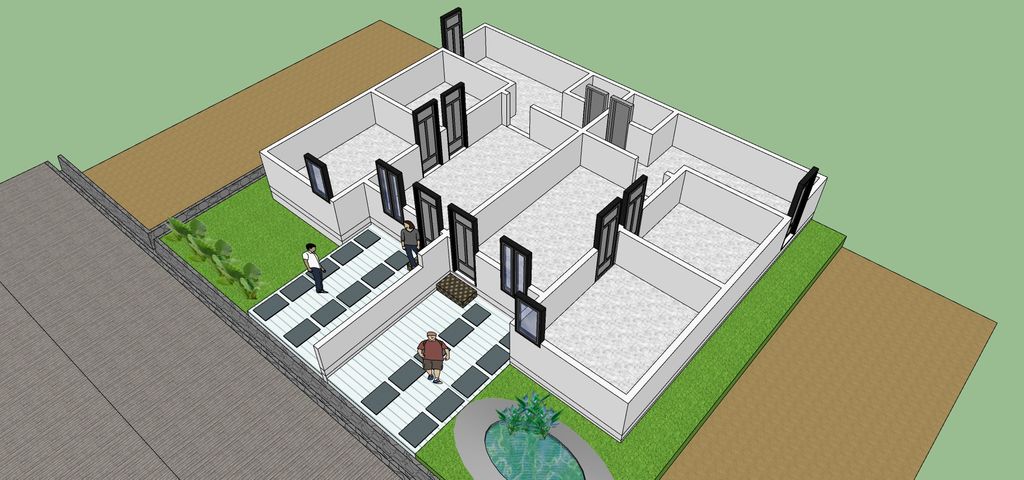 foto denah rumah tipe 36/84 perumahan GRAHA LOTU VILLAGE