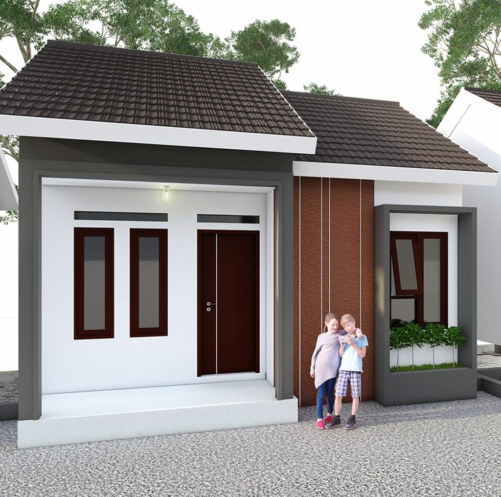 foto tampak rumah tipe 36 perumahan Zayan Permai