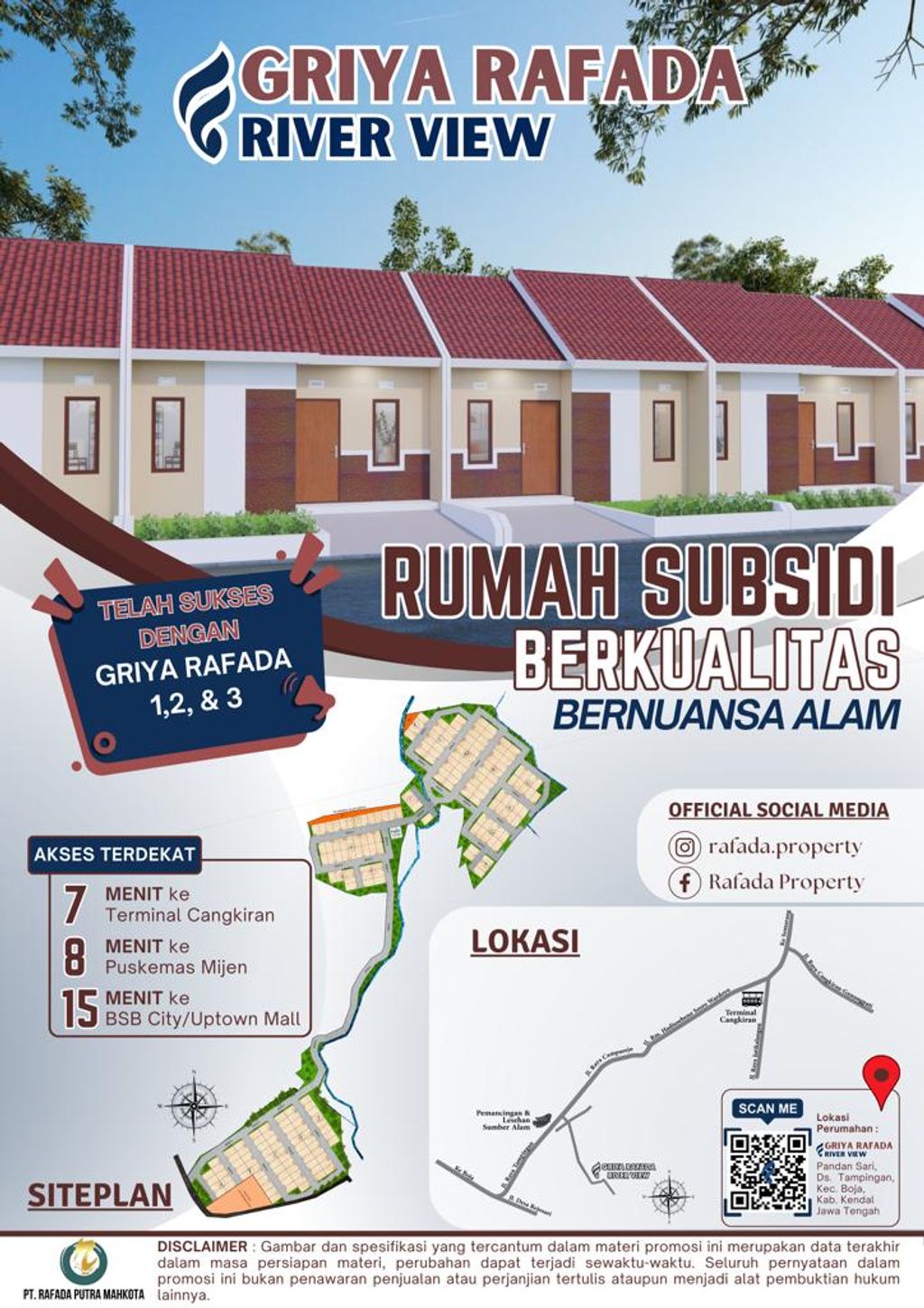 foto denah rumah tipe SUBSIDI 28/60 NEW perumahan GRIYA RAFADA 4