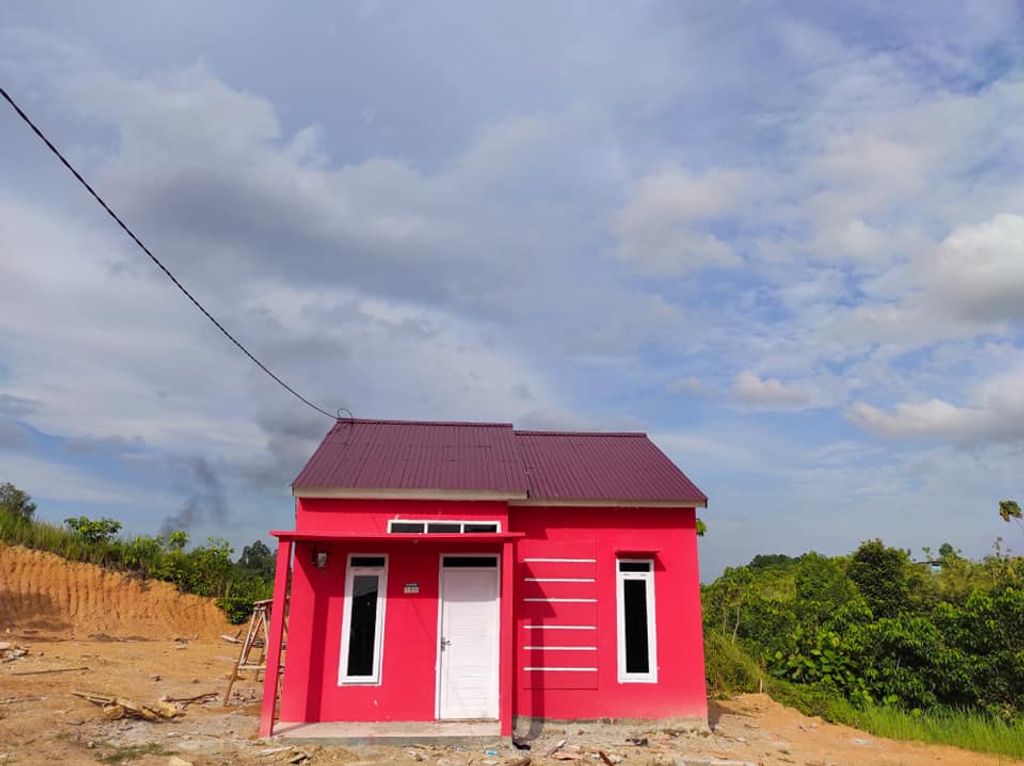 foto tampak rumah tipe 36 perumahan Pesona Alam Banua