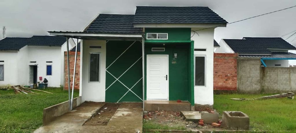 foto tampak rumah tipe Bhumi Sriwijaya perumahan BHUMI SRIWIJAYA 1