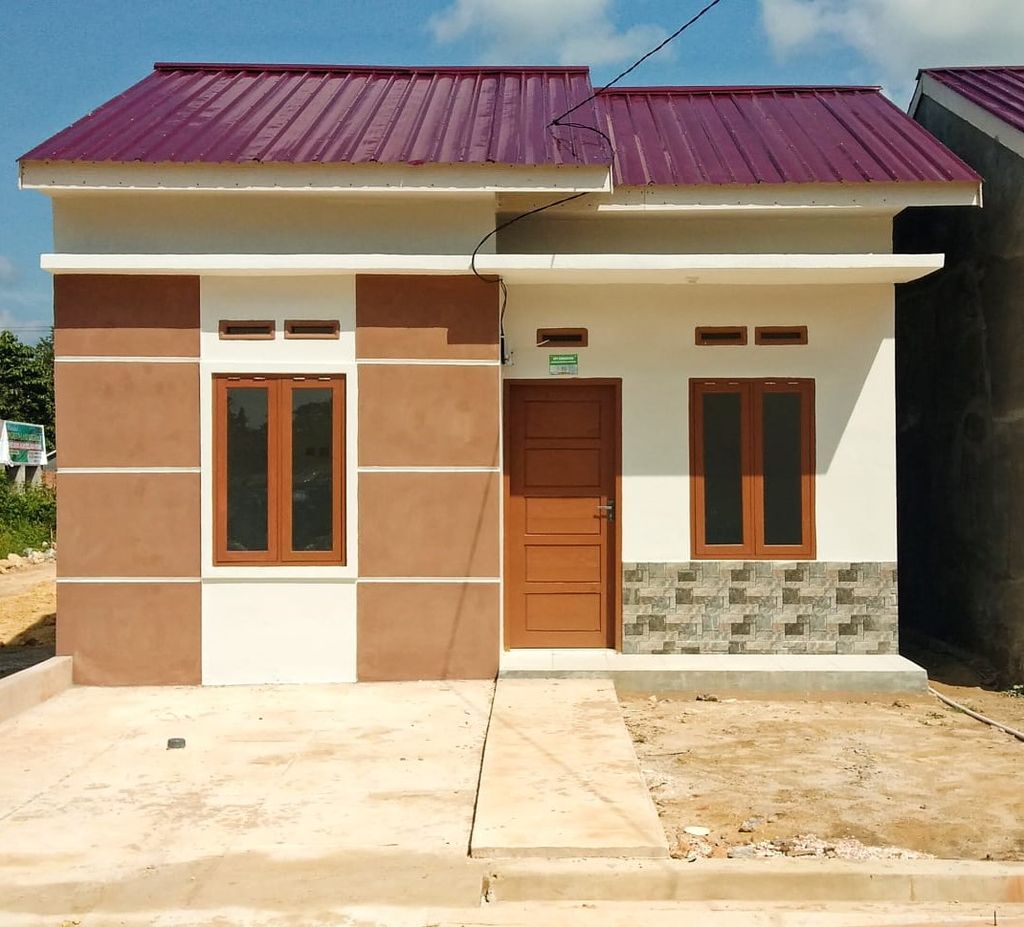 foto tampak rumah tipe 36 perumahan RAPID ASRI RANOMEETO