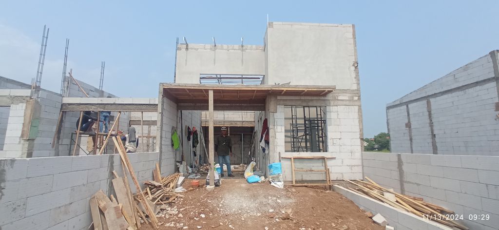 foto tampak rumah tipe 36 perumahan ASRAYA Residence