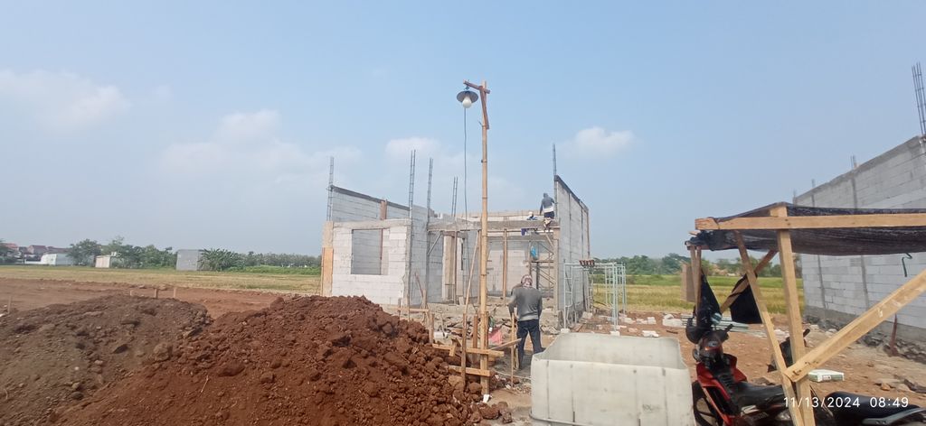foto tampak rumah tipe 42 perumahan ASRAYA Residence