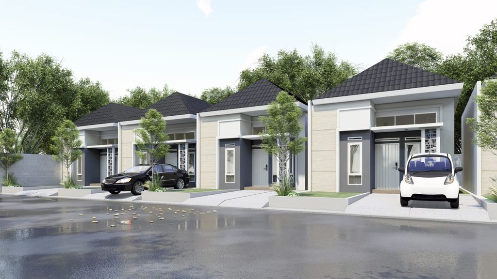 foto tampak rumah tipe 36 perumahan Alyssa Residence 6