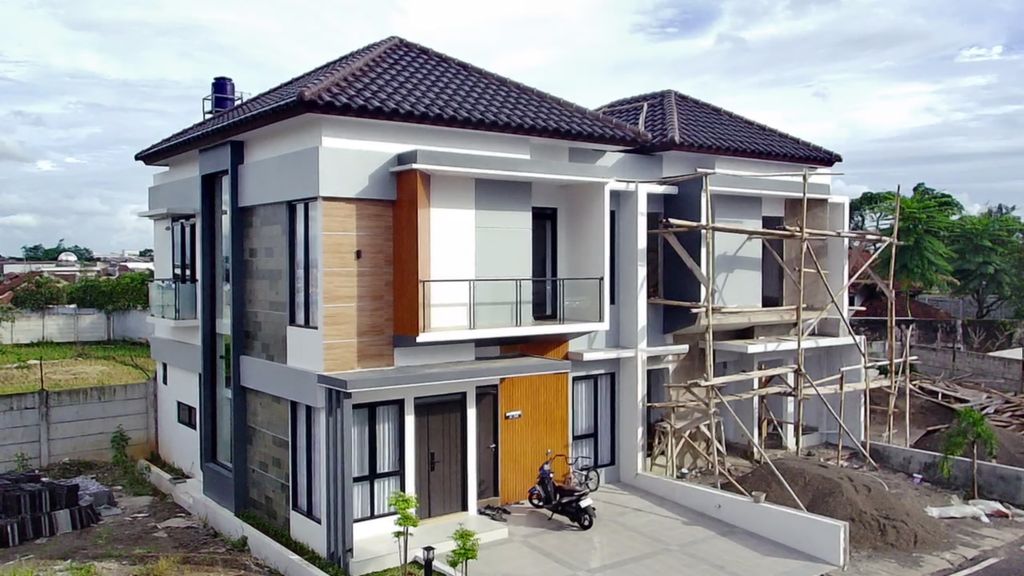 foto tampak rumah tipe SALVIA perumahan GREEN SYFA RESIDENCE