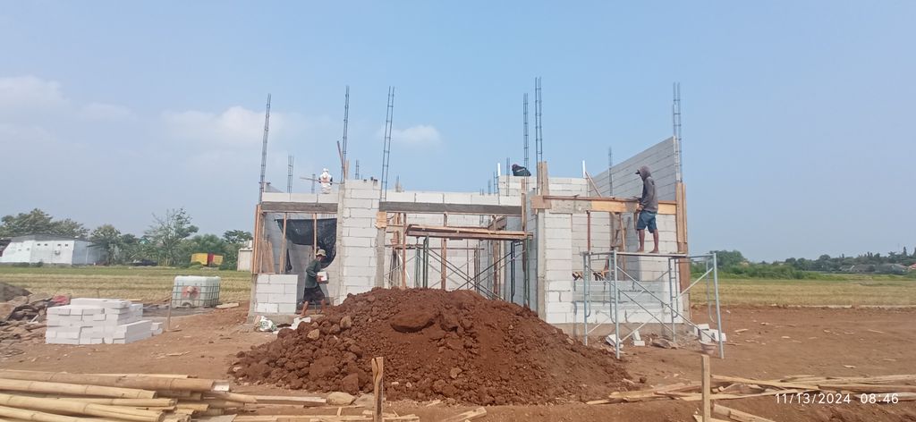 foto tampak rumah tipe 54 perumahan ASRAYA Residence