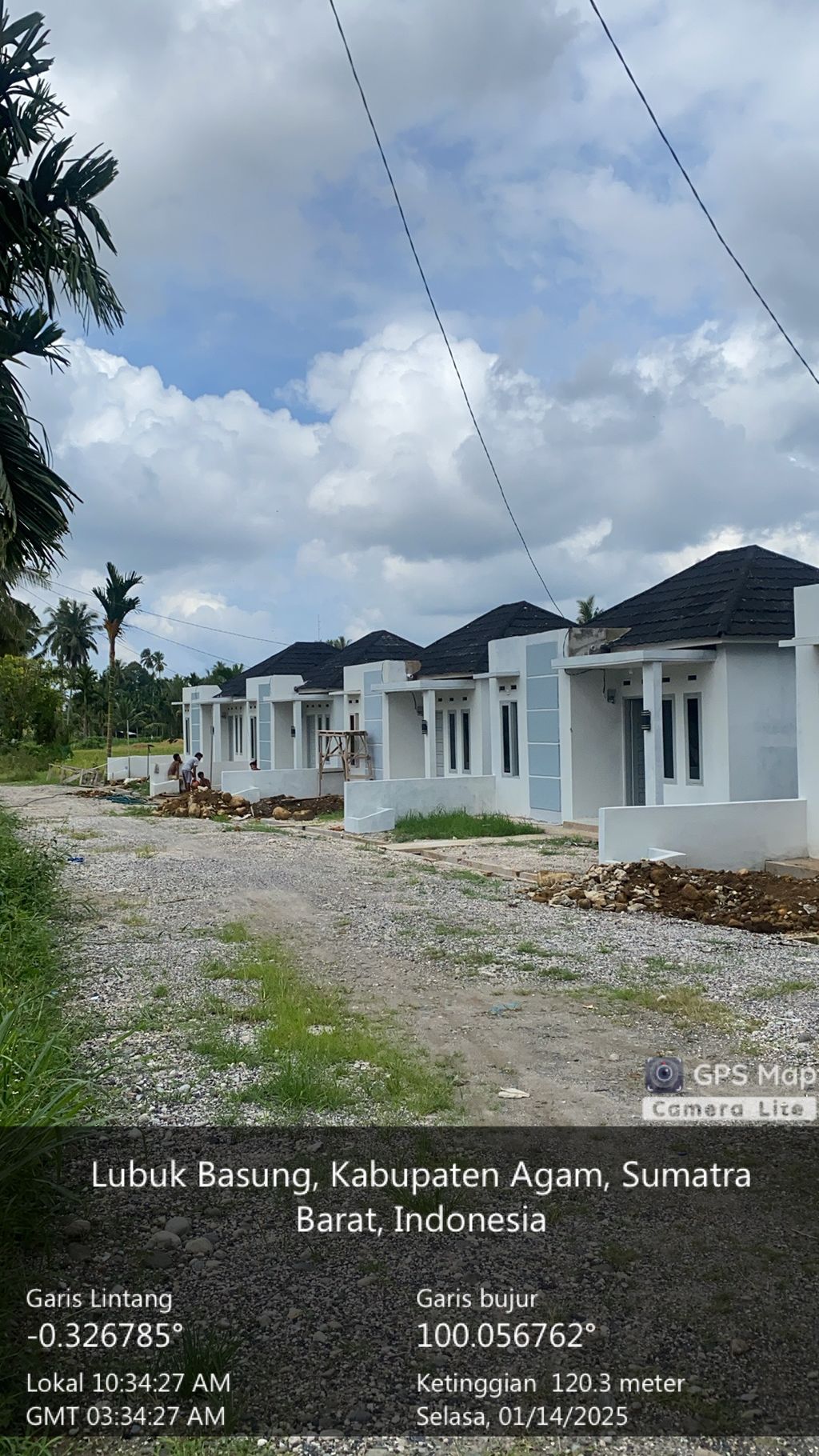 foto posisi tengah perumahan SAMPAN ASRI RESIDENCE