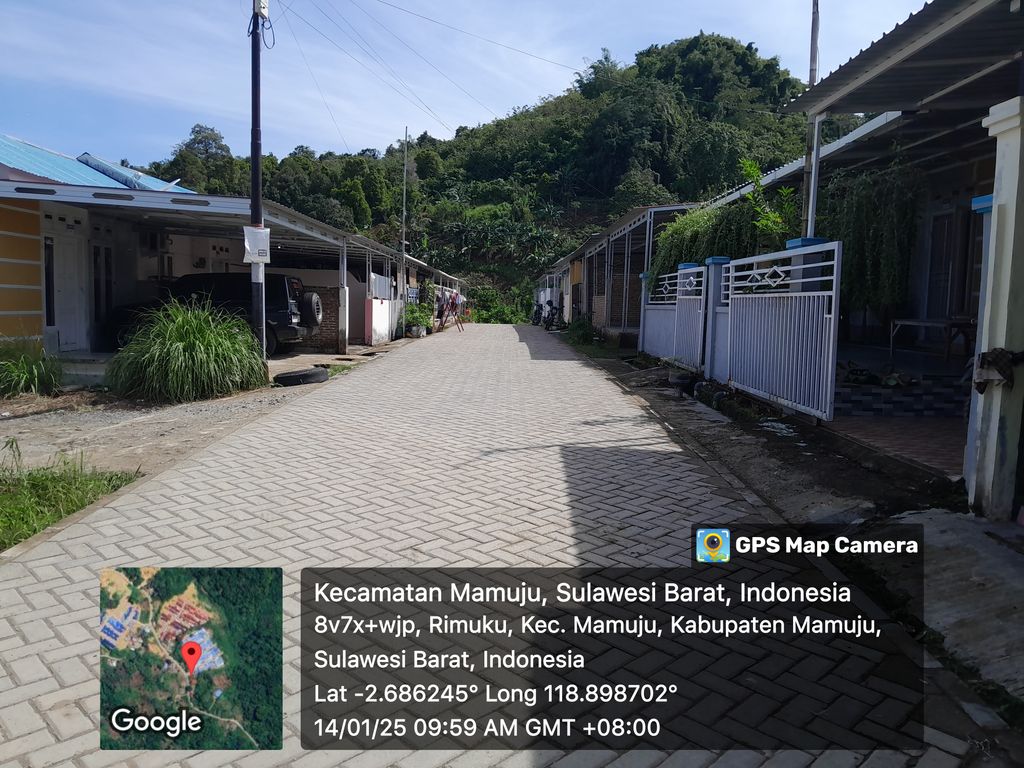foto posisi tengah perumahan Bukit Safa Madani