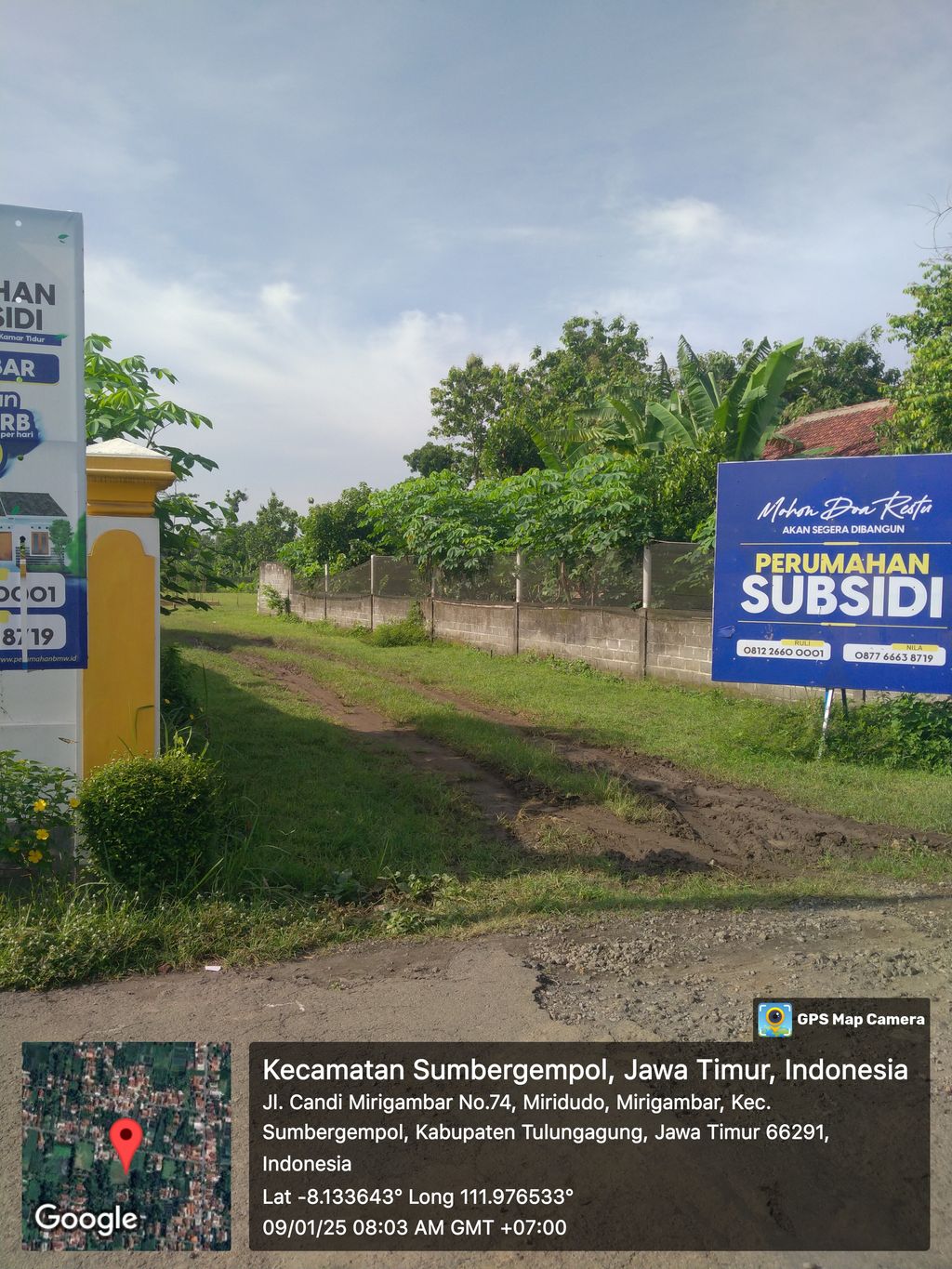 foto gerbang perumahan BMW MIRIGAMBAR