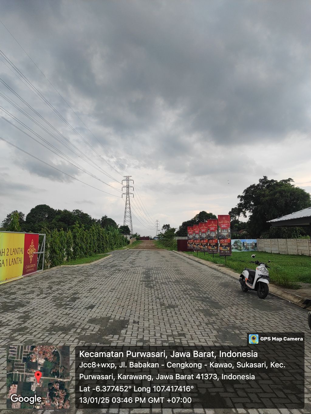 foto posisi tengah perumahan CASA GREEN KARAWANG