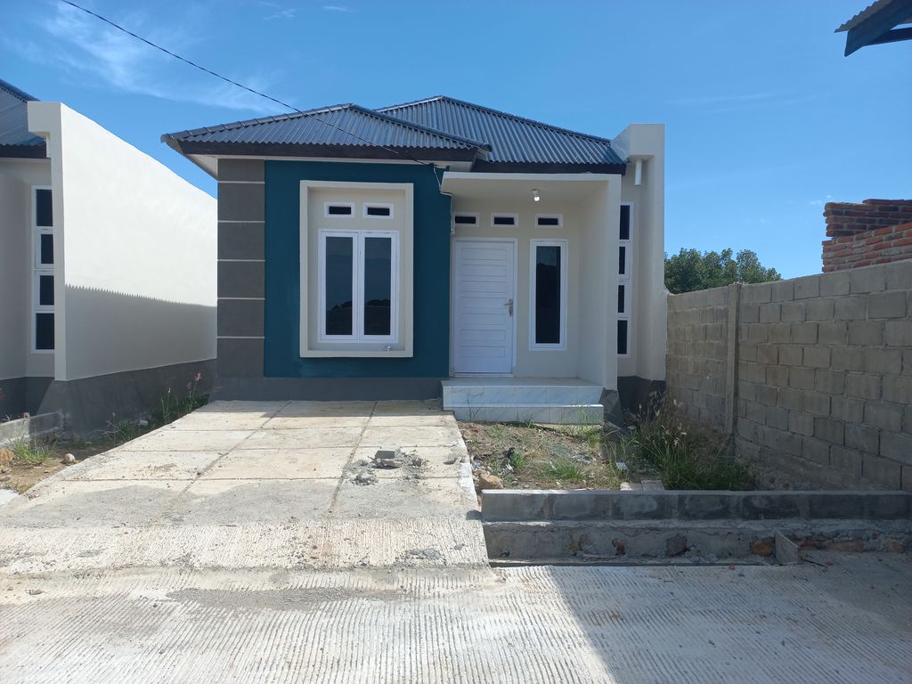 foto tampak rumah tipe 36 perumahan Taman Citra Residence III