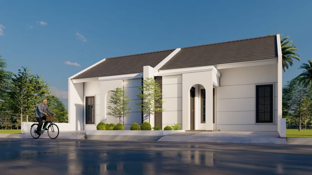 foto tampak rumah tipe 36/60 perumahan ROYAL RABBANY CIPARAY