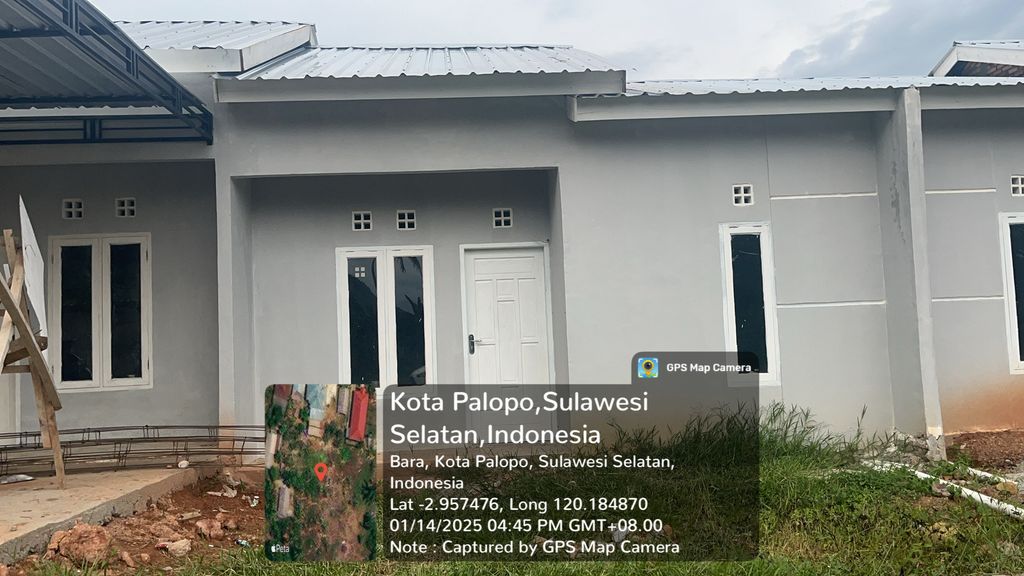 foto tampak rumah tipe 36 perumahan ALFATIH NUSANTARA RESIDENCE