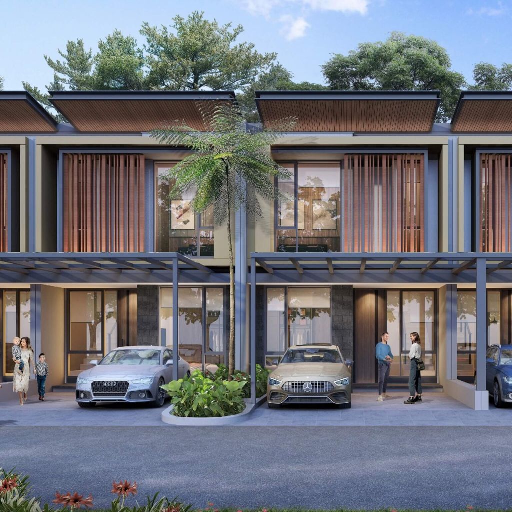 foto tampak rumah tipe Fiona Plus A perumahan The GreenLake CitraLand